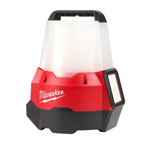YEX-BUR Milwaukee Lampe de travail LED sans fil 35 W 2000 lm 18 V M18 Batterie Li-ion Projecteur portable Projecteur de chantier Lampe de camping avec port USB 5 V