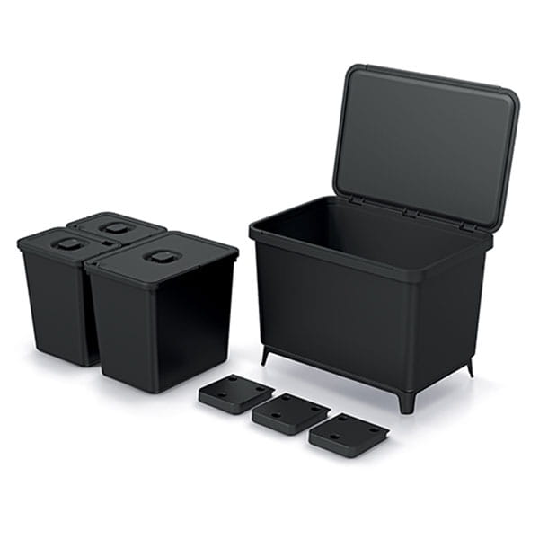 Kosz na śmieci SYSTEMA 2x10L, 1x23L