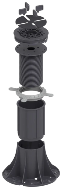 DS100 tuleja dystansowa 100mm zwiększanie wysokości wspornik regulowany tarasowy seria standard.png
