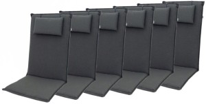 ELEGANT 2430 high - komplet 6 szt. - poduszki na krzesła i fotel z zagł