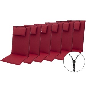 ELEGANT 2428 wysoki - zestaw 6 szt. - poduszki na krzesła i fotel z zagł