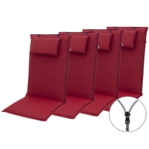 ELEGANT 2428 wysoki - komplet 4 szt. - poduszki na krzesło i fotel z zagł