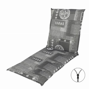 LIVING 2931 - poduszka na szezlong ogrodowy z zamkiem błyskawicznym