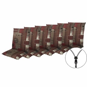 LIVING 2930 niski - zestaw 6 szt. - nakładki na krzesła i krzesło z zamkiem błyskawicznym