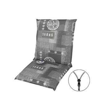 LIVING 2931 niska podkładka na krzesło i fotel z zamkiem błyskawicznym