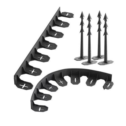 Obrzeże trawnikowe czarne 4.8 m - BORDER 0645