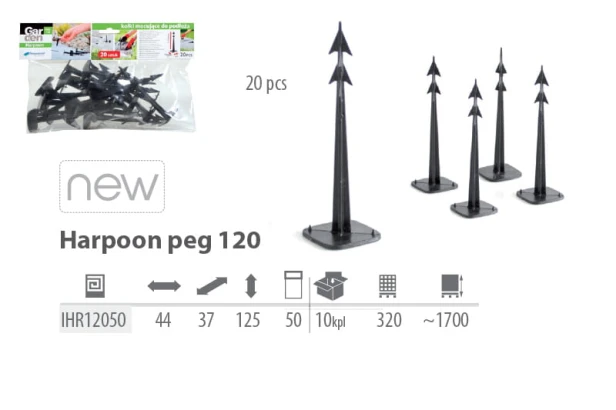 Szpilki do agrowłókniny Harpoon 20 szt. peg 120