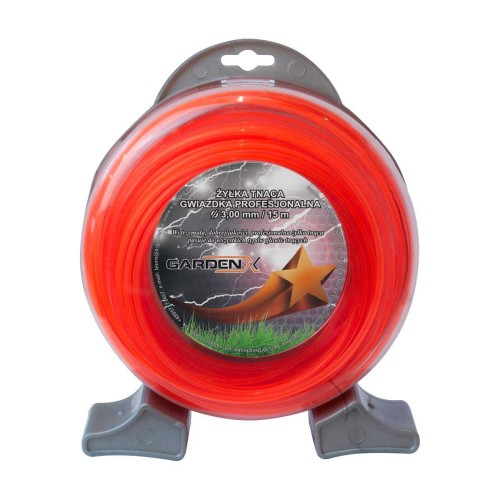GARDENX Żyłka tnąca gwiazdka 3,00 mm / 15 m