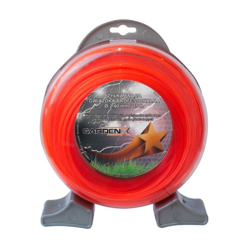 GARDENX Żyłka tnąca gwiazdka 2,40 mm / 15 m