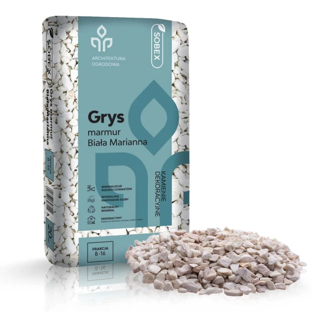 Grys marmur Biała Marianna 20 kg