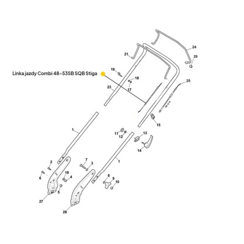 Linka jazdy Combi 48-53SB SQB Stiga 381030051/1