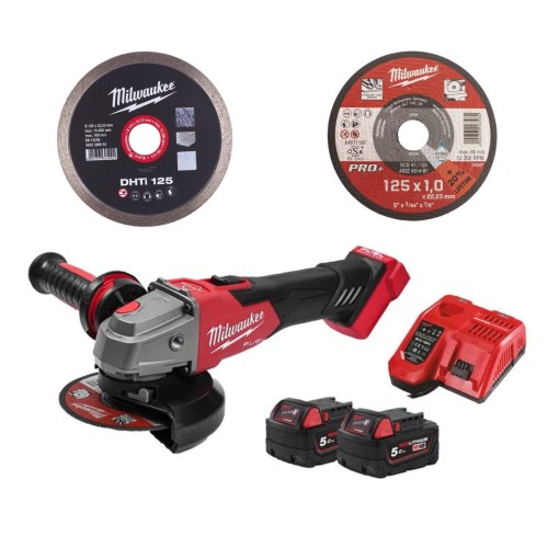Zestaw Milwaukee M18FSAG125XB100P-502P