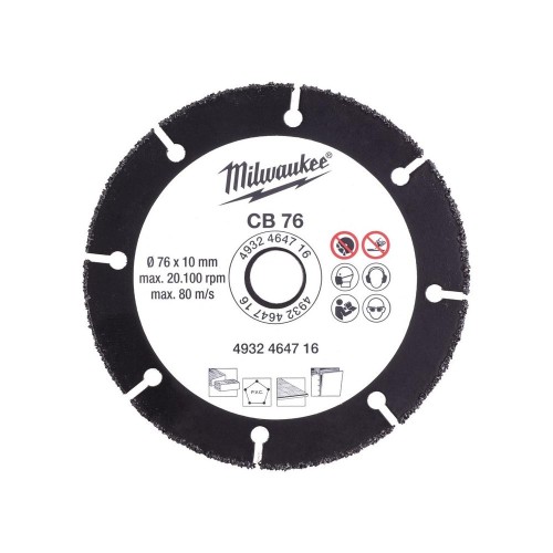 Tarcza tnąca uniwersalna z nasypem z węglika wolframu 76 x 10 mm - 1 szt
