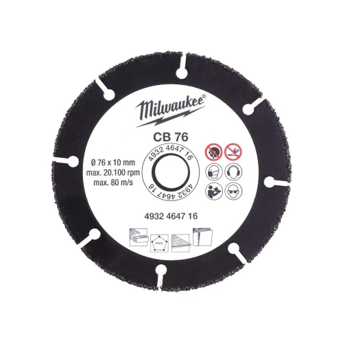Tarcza tnąca uniwersalna z nasypem z węglika wolframu 76 x 10 mm - 1 szt
