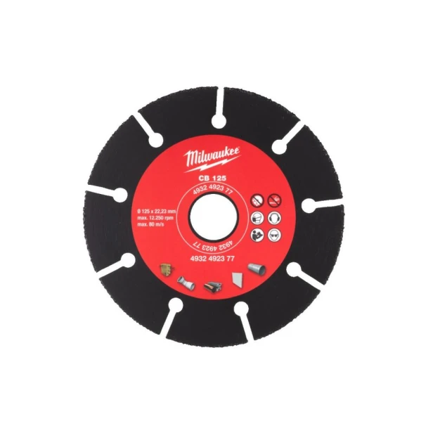 Tarcza tnąca uniwersalna z nasypem z węglika wolframu 125 x 22,23 mm