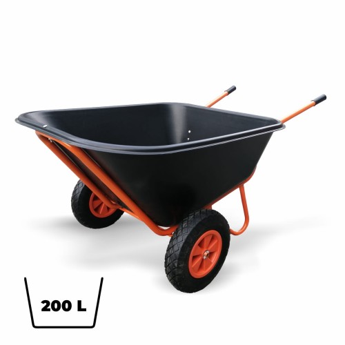 Taczka ogrodowa dwukołowa 200L