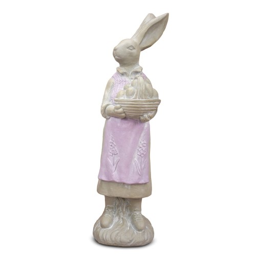 Solis Decor figurka dekoracyjna zając duży z koszem