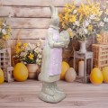 Solis Decor figurka dekoracyjna zając duży z koszem