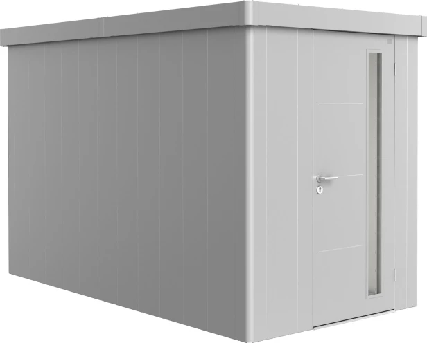 Kolor: Srebrny metaliczny; Rozmiar: 4A (180 x 348 x 222 cm); Drzwi: drzwi pojedyncze