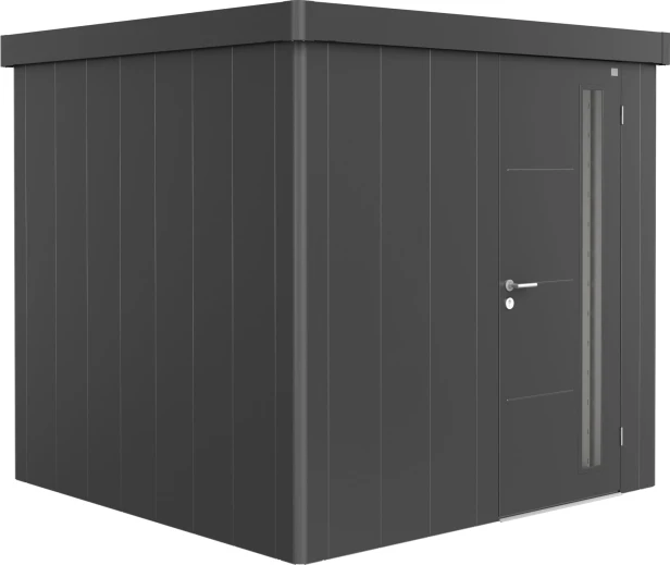 Kolor: Ciemnoszary metaliczny; Rozmiar: 2B (236 x 236 x 222 cm); Drzwi: drzwi pojedyncze