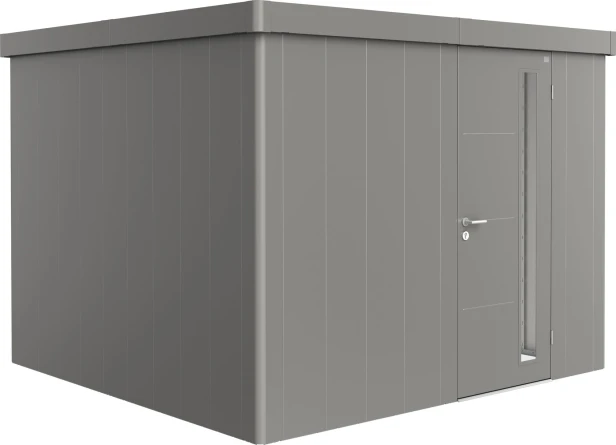 Kolor: Kwarcowoszary metaliczny; Rozmiar: 3C (292 x 292 x 222 cm); Drzwi: drzwi pojedyncze