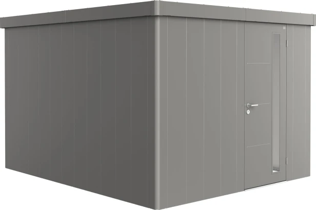 Kolor: Kwarcowoszary metaliczny; Rozmiar: 4C (292 x 348 x 222 cm); Drzwi: drzwi pojedyncze