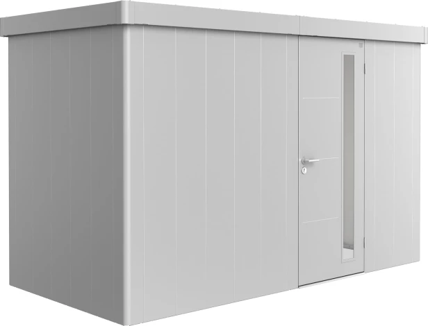 Kolor: Srebrny metaliczny; Rozmiar: 1D (348 x 180 x 222 cm); Drzwi: drzwi pojedyncze