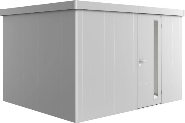Kolor: Srebrny metaliczny; Rozmiar: 3D (348 x 292 x 222 cm); Drzwi: drzwi pojedyncze