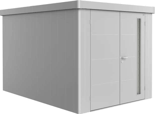 Kolor: Srebrny metaliczny; Rozmiar: 4B (236 x 348 x 222 cm); Drzwi: drzwi podwójne