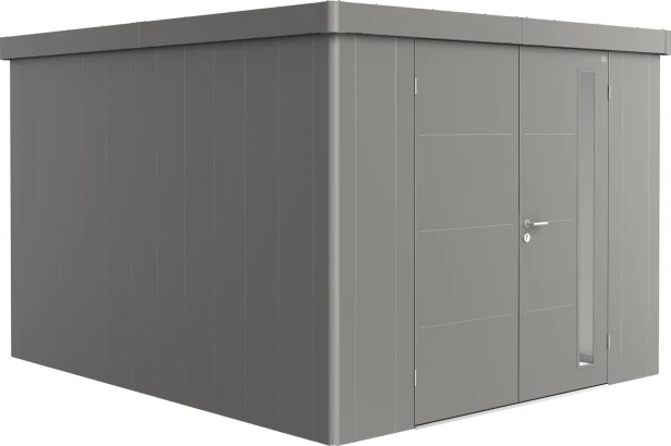 Kolor: Kwarcowoszary metaliczny; Rozmiar: 4C (292 x 348 x 222 cm); Drzwi: drzwi podwójne