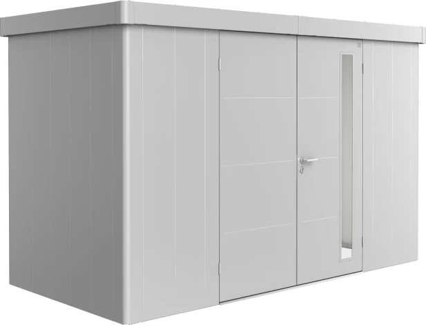 Kolor: Srebrny metaliczny; Rozmiar: 1D (348 x 180 x 222 cm); Drzwi: drzwi podwójne