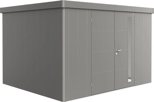 Kolor: Kwarcowoszary metaliczny; Rozmiar: 3D (348 x 292 x 222 cm); Drzwi: drzwi podwójne