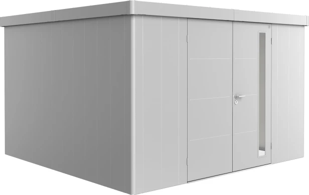 Kolor: Srebrny metaliczny; Rozmiar: 4D (348 x 348 x 222 cm); Drzwi: drzwi podwójne)