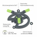 Zraszacz obrotowy GardenX TS1076
