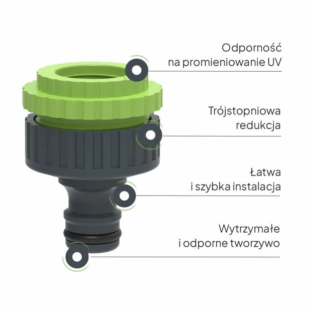 Przyłącze kranowe UNIWERSALNE GardenX