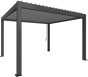 Pergola 3 x 3 m, ciemnoszara / srebrno-metaliczna