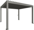 Pergola 3 x 3 m, kwarcowy metaliczny