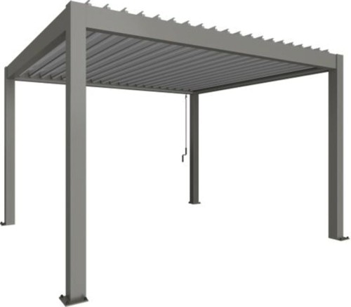 Pergola  kwarcowo szary / srebrny metaliczna
