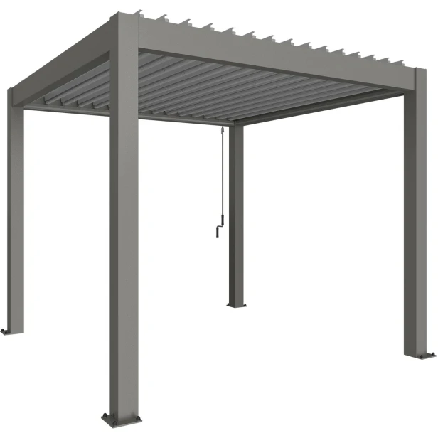 Pergola  kwarcowo szary / srebrny metaliczna
