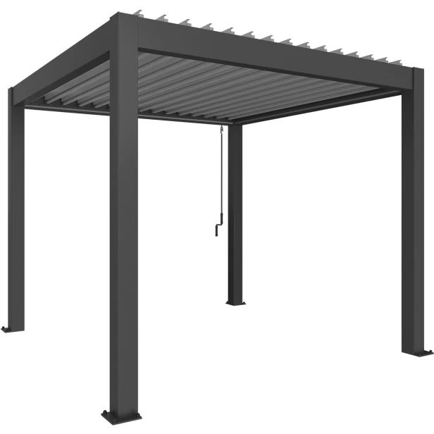 Pergola  ciemnoszara / srebrno-metaliczna