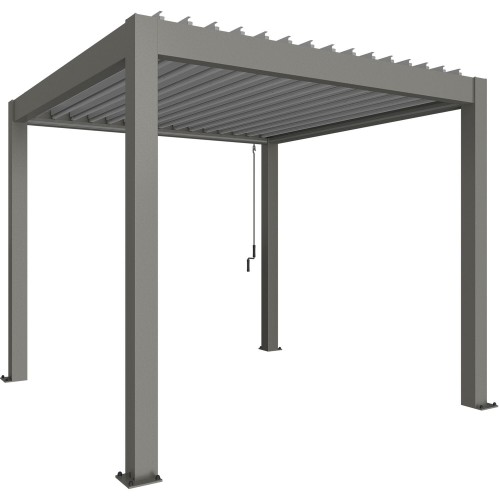 Pergola  kwarcowo szary / srebrny metaliczna