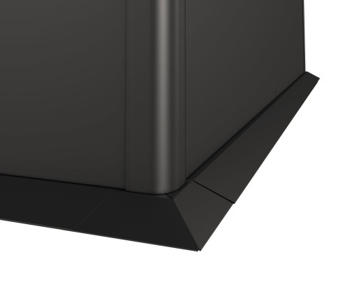 Listwa cokołowa do grządki podwyższonej ciemnoszara metaliczna