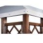 Sobex Altana Grillowa - 288 x 288 cm, 210 cm, brąz