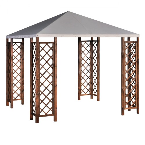 Sobex Altana Grillowa - 288 x 288 cm, 210 cm, brąz