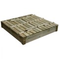 Piaskownica 120x120 z ławeczką i przykryciem "TOMEK"