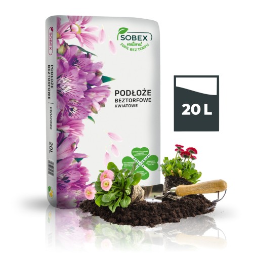 Podłoże beztorfowe kwiatowe 20L