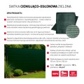 Siatka cieniująco - osłonowa 60% zielona