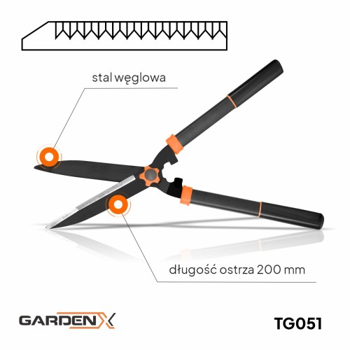 Nożyce do żywopłotu TG051 S&Garden
