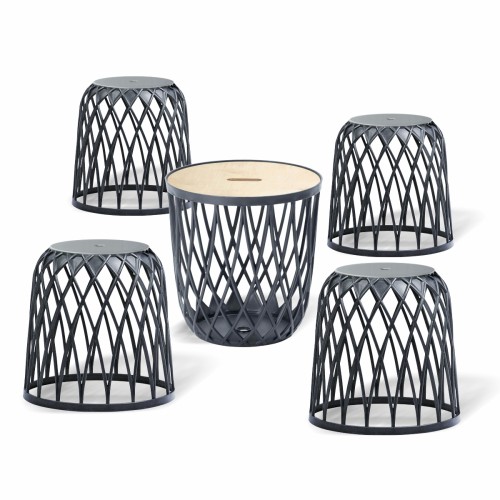 Kosz Uniqubo Set5 - 447 mm - Antracyt