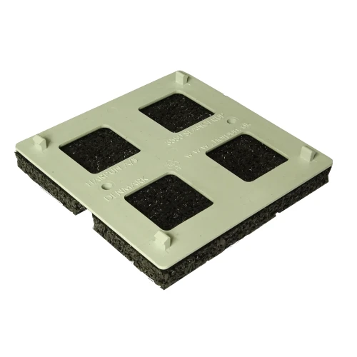 Podkładka gumowa z płytką ochronną 110x110x13mm